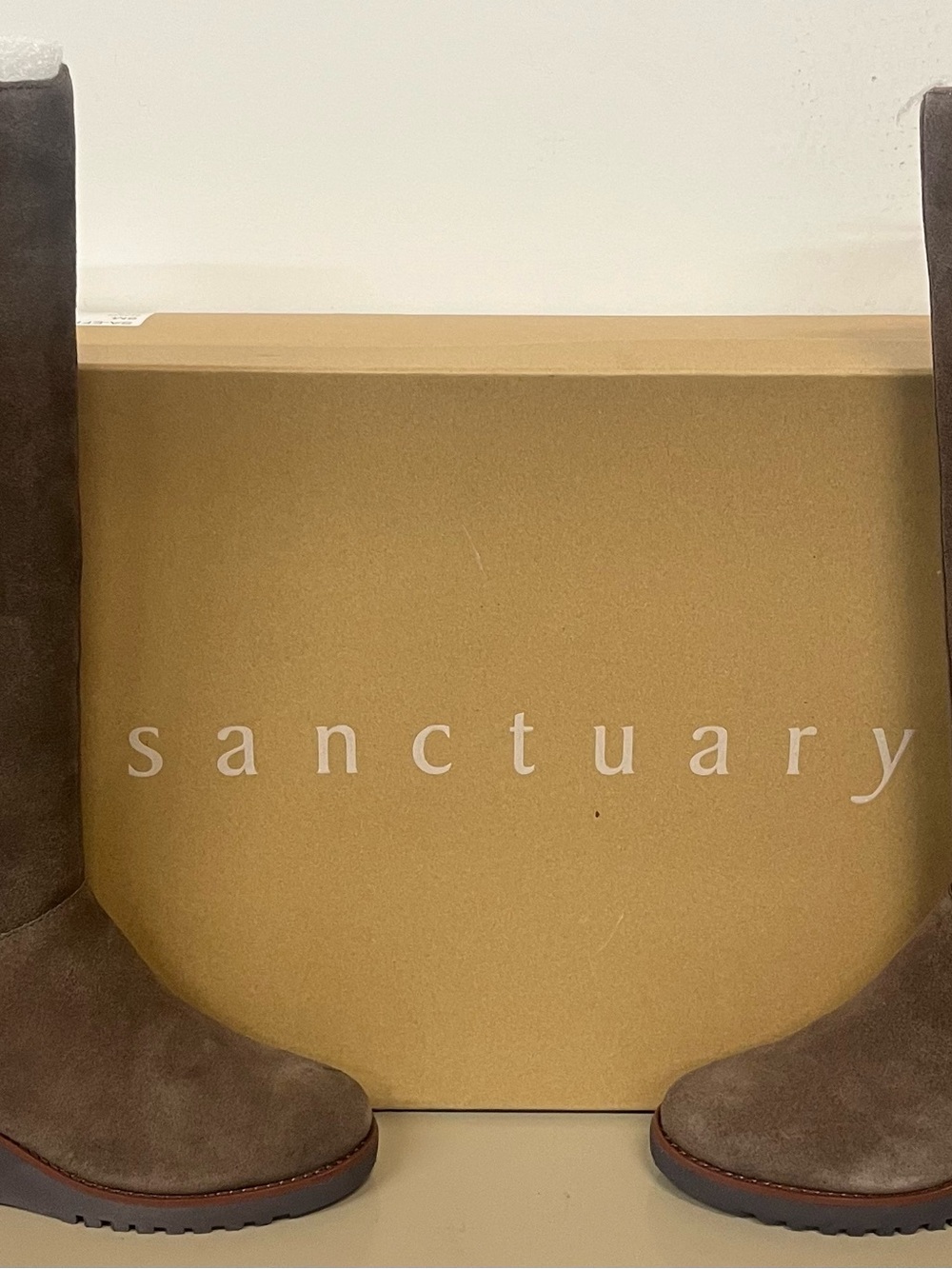 Sanctuary Taupe Suede Knee-High Boots